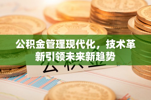 额济纳旗公积金管理现代化，技术革新引领未来新趋势