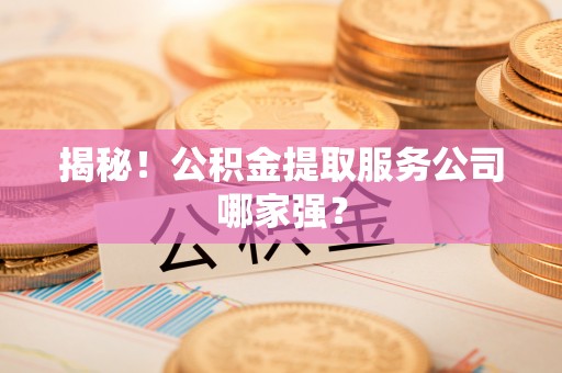 额济纳旗揭秘！公积金提取服务公司哪家强？