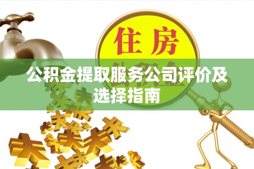 额济纳旗公积金提取服务公司评价及选择指南