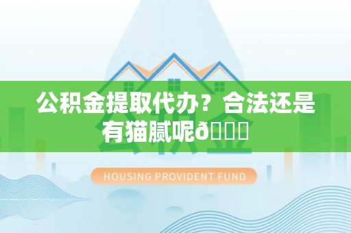 额济纳旗公积金提取代办？合法还是有猫腻呢😏