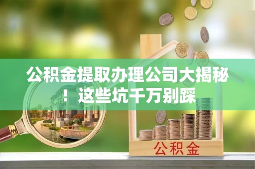 额济纳旗公积金提取办理公司大揭秘！这些坑千万别踩